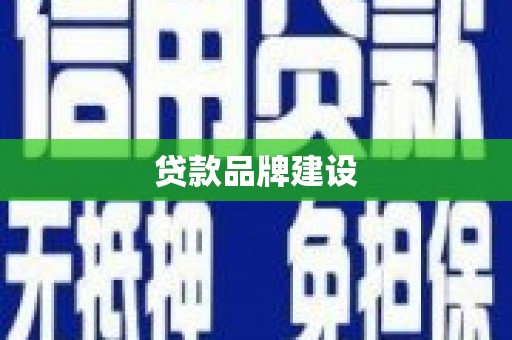 太子河贷款品牌建设