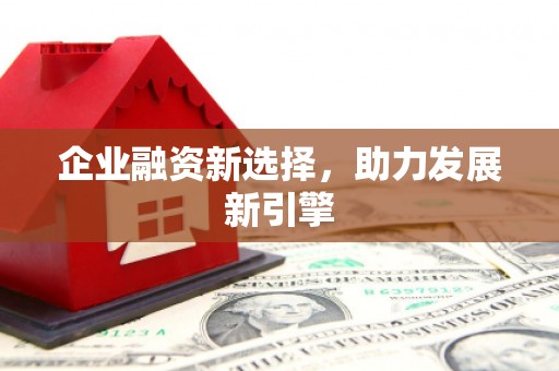 太子河企业融资新选择，助力发展新引擎