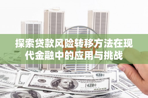 太子河探索贷款风险转移方法在现代金融中的应用与挑战