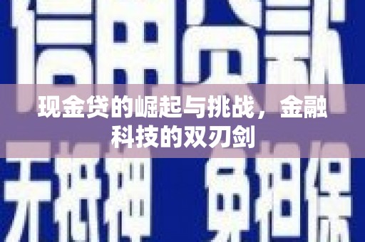 太子河现金贷的崛起与挑战，金融科技的双刃剑