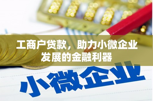 太子河工商户贷款，助力小微企业发展的金融利器