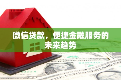 太子河微信贷款，便捷金融服务的未来趋势