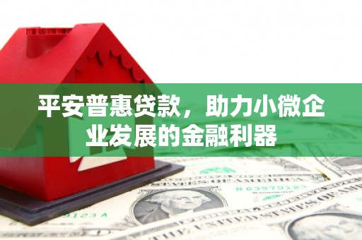 太子河平安普惠贷款，助力小微企业发展的金融利器