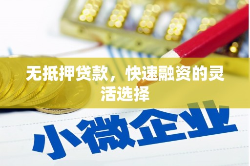 太子河无抵押贷款，快速融资的灵活选择