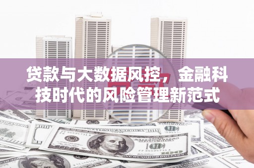太子河贷款与大数据风控，金融科技时代的风险管理新范式