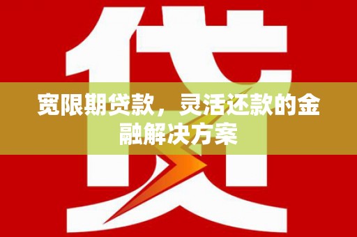 太子河宽限期贷款，灵活还款的金融解决方案