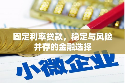 太子河固定利率贷款，稳定与风险并存的金融选择