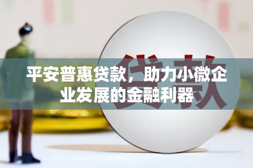 太子河平安普惠贷款，助力小微企业发展的金融利器