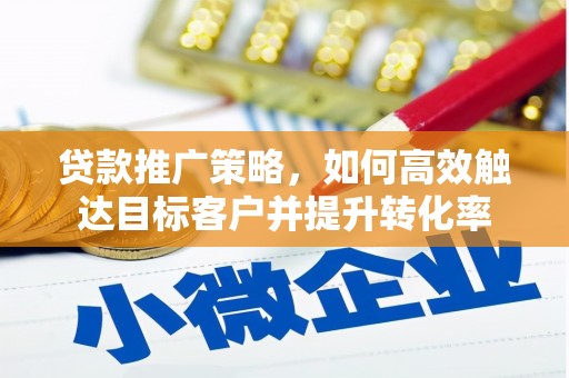 太子河贷款推广策略，如何高效触达目标客户并提升转化率