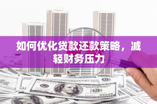 太子河如何优化贷款还款策略，减轻财务压力