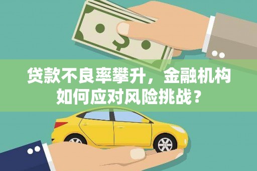 太子河贷款不良率攀升，金融机构如何应对风险挑战？