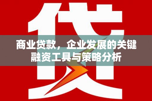 太子河商业贷款，企业发展的关键融资工具与策略分析