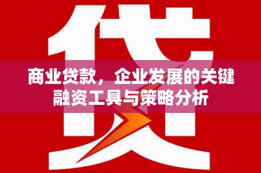 太子河商业贷款，企业发展的关键融资工具与策略分析