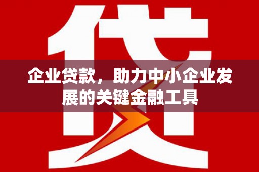 太子河企业贷款，助力中小企业发展的关键金融工具