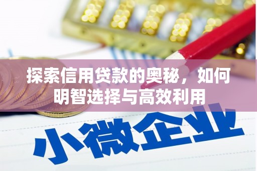 太子河探索信用贷款的奥秘，如何明智选择与高效利用
