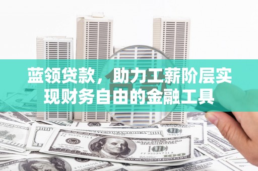 太子河蓝领贷款，助力工薪阶层实现财务自由的金融工具