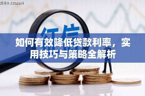 太子河如何有效降低贷款利率，实用技巧与策略全解析