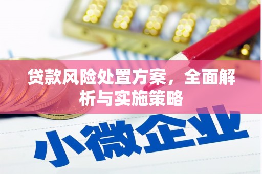 太子河贷款风险处置方案，全面解析与实施策略
