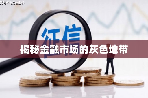 太子河揭秘金融市场的灰色地带
