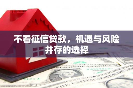 太子河不看征信贷款，机遇与风险并存的选择