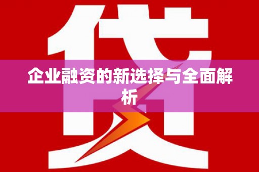太子河企业融资的新选择与全面解析
