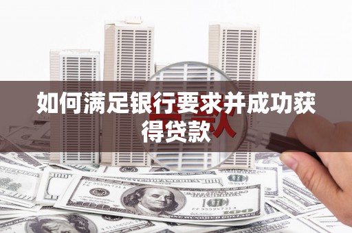 太子河如何满足银行要求并成功获得贷款