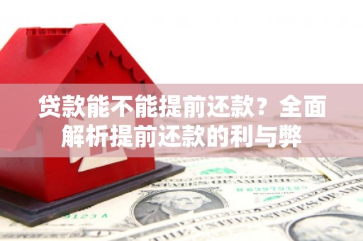 太子河贷款能不能提前还款？全面解析提前还款的利与弊
